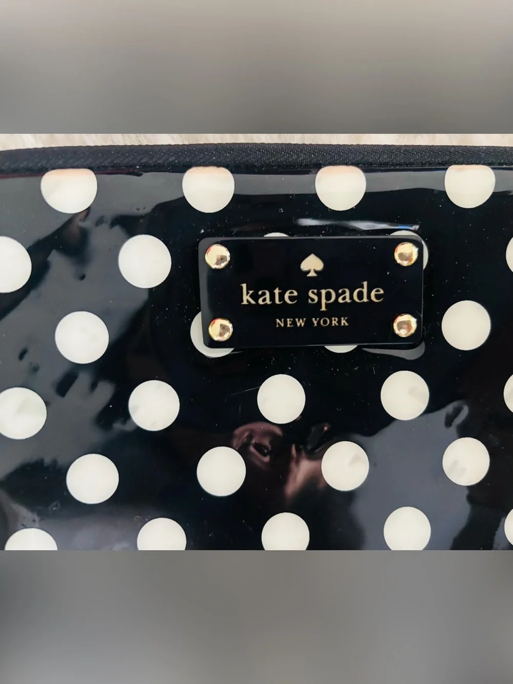 Kate Spade Black Polka Dot iPad Sleeve